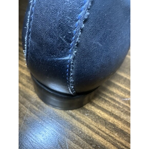 ALDO Blue Leather Dress Shoes Oxfords Classic Men's Lace Up SIZE 8 - Picture 10 of 15